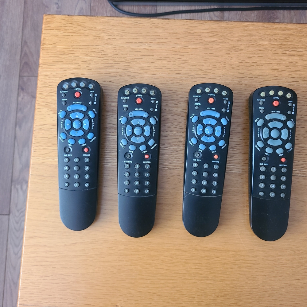 Universal Black Remote Control Set for Easy Device Management
